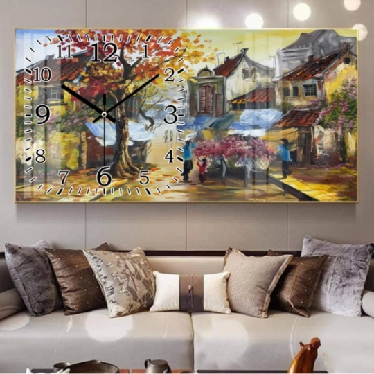 Tranh Đồng Hồ Đồng Quê