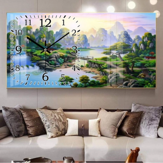 Tranh Đồng Hồ Đồng Quê