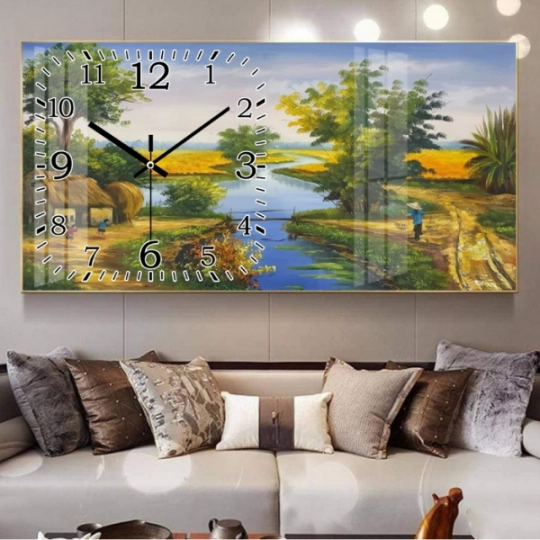 Tranh Đồng Hồ Đồng Quê