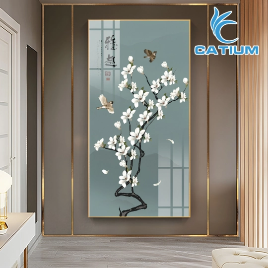 Tranh Phong Cách Indochine Tráng Gương