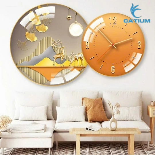 Tranh Kết Hợp Đồng Hồ Độc Đáo