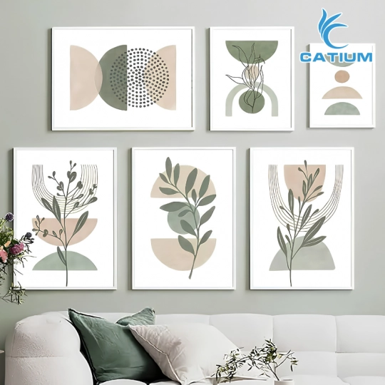 Tranh Treo Tường Cỏ Cây Hoa Lá Modern Art