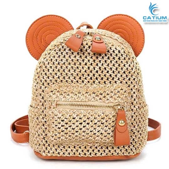 Balo Cói Tai Chuột Mini