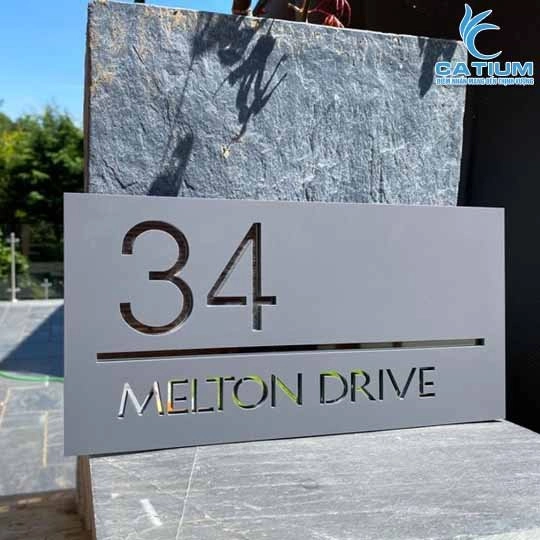 Bảng Địa Chỉ Nhà Mica In Chìm