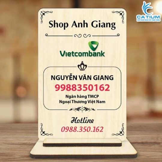 Bảng Gỗ Quét Mã QR Để Bàn Thiết Kế Theo Yêu Cầu