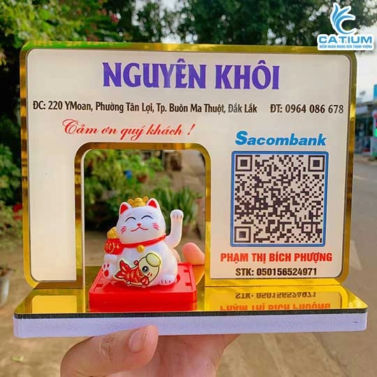 Bảng Mã QR Mica In Màu