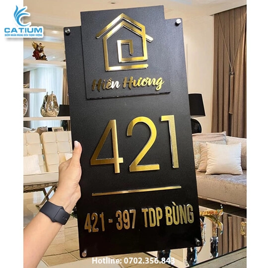 Bảng Địa Chỉ Alu Gắn Ngôi Nhà