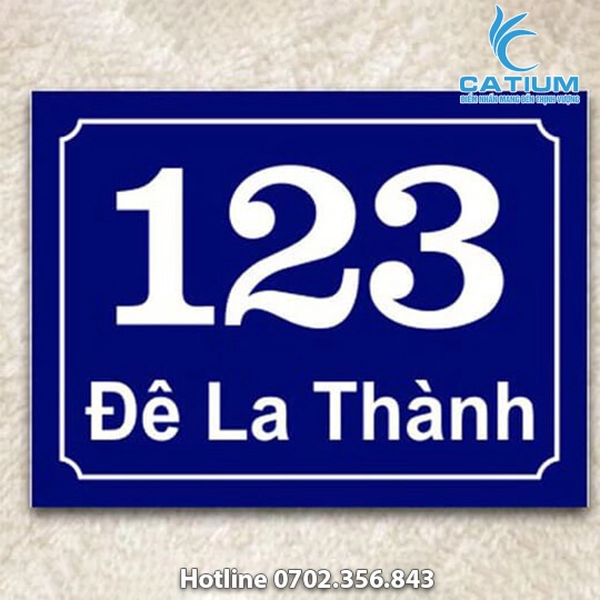 Biển Số Nhà Mica Phun Sơn