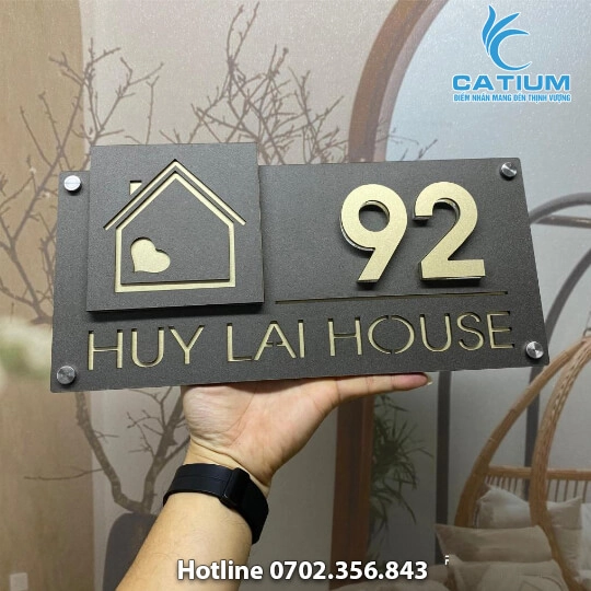 Bảng Số Nhà Mica Sần