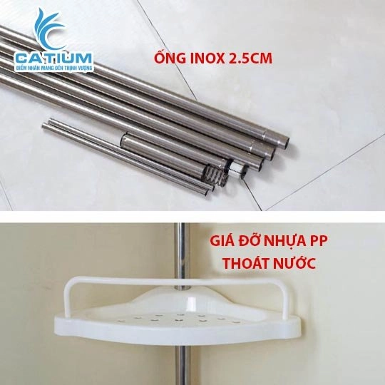Kệ Góc Rút 5 Tầng Nhà Tắm