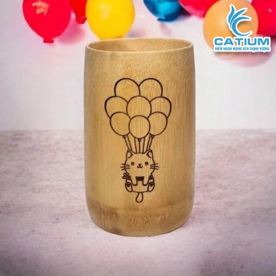 Cốc Tre Khắc Hình Theo Yêu Cầu