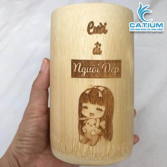 Cốc Tre Khắc Hình Theo Yêu Cầu
