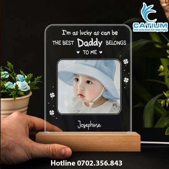 Đèn Led 3D In Hình Bé