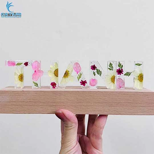 Đèn Led Hoa Khô Khắc Chữ