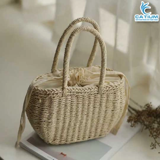 Giỏ Cói Hình Chóp Tròn