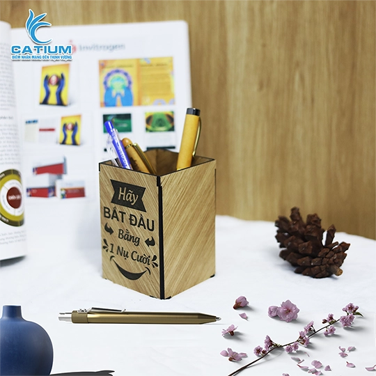 Hộp Đựng Bút Trang Trí Bàn Làm Việc, Văn Phòng