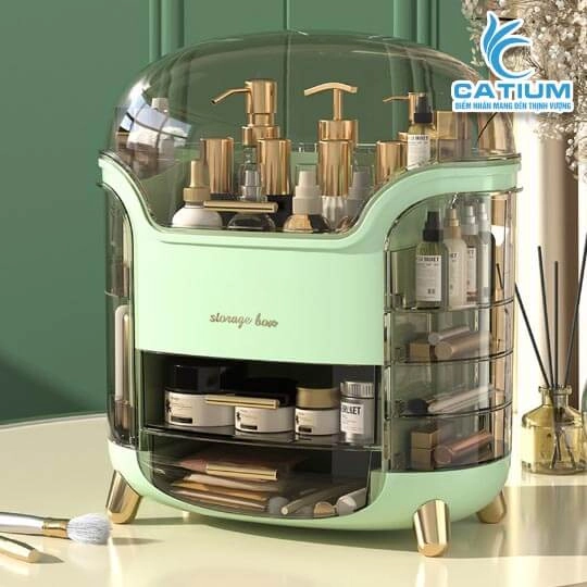 Hộp Đựng Mỹ Phẩm Có Nắp Đậy