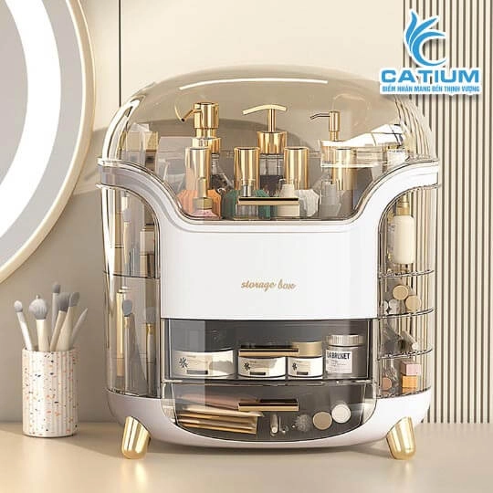 Hộp Đựng Mỹ Phẩm Có Nắp Đậy