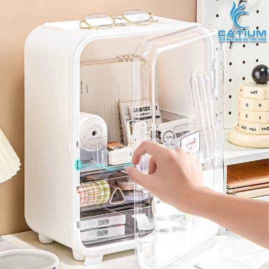 Hộp Đựng Mỹ Phẩm Để Bàn Dung Lượng Lớn