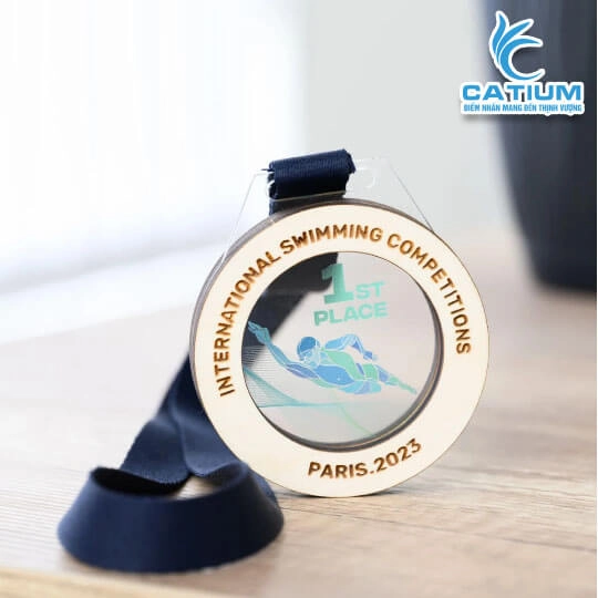 Huy Chương Bơi Lội Nhựa Cứng
