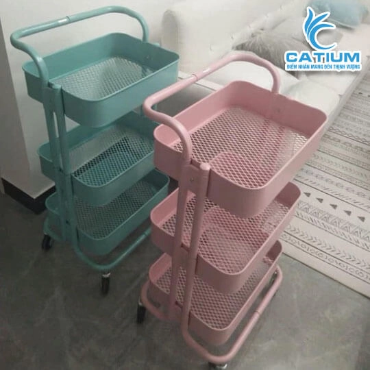 Kệ Xe Đẩy Spa 3 Tầng