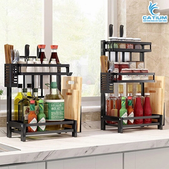 Kệ Đựng Gia Vị Thép Carbon Cao Cấp Loại 1
