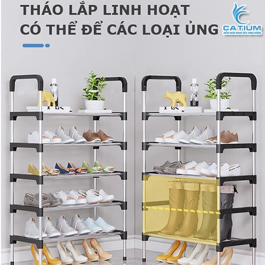 Kệ Để Giày Inox Đa Năng 5 Tầng