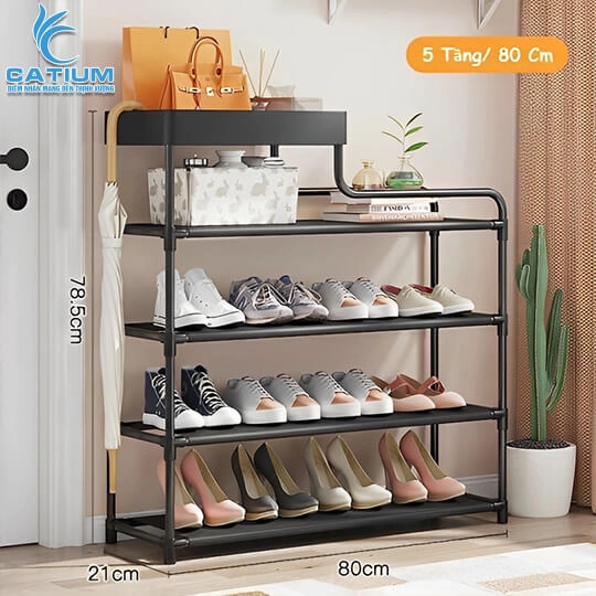 Kệ Giày Dép Thép Sơn Tĩnh Điện