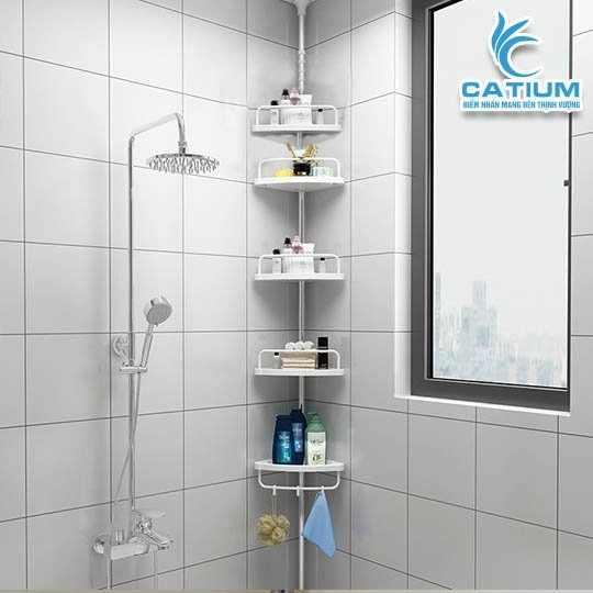 Kệ Góc Rút 5 Tầng Nhà Tắm