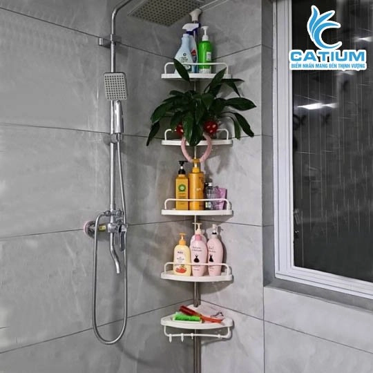 Kệ Góc Rút 5 Tầng Nhà Tắm