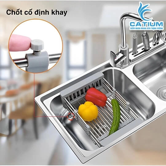 Kệ Inox Gác Bồn Rửa Chén