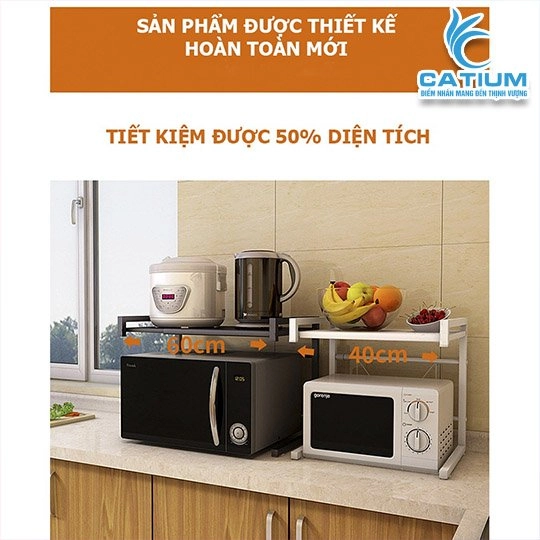 Kệ 2 Tầng Để Lò Vi Sóng Và Lò Nướng