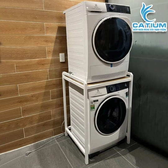 Kệ Máy Giặt Máy Sấy 2 Tầng Thông Minh Cho Máy Cửa Trước