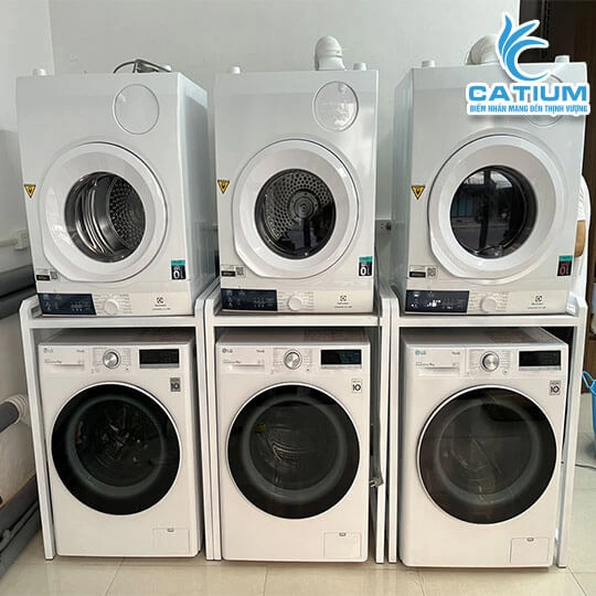 Kệ Máy Giặt Máy Sấy 2 Tầng Thông Minh Cho Máy Cửa Trước