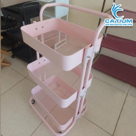 Kệ Xe Đẩy Spa 3 Tầng
