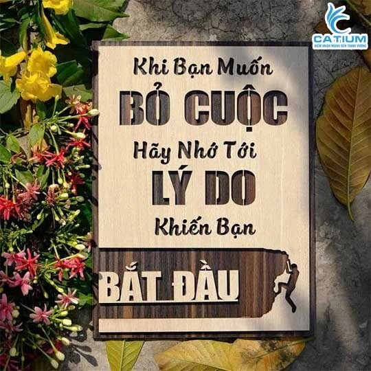 Tranh Gỗ Tạo Động Lực
