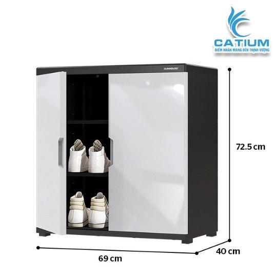 Tủ Giày Nhựa 2 Cánh Sunhouse