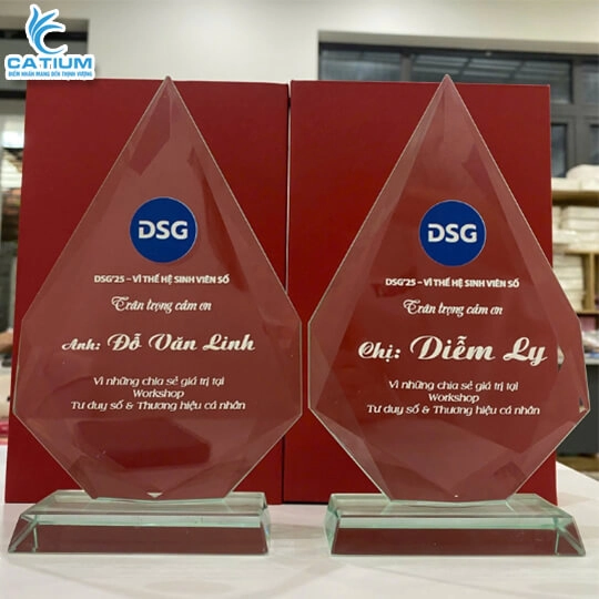 Kỷ Niệm Chương Thủy Tinh Ngọn Núi
