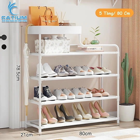 Kệ Giày Dép Thép Sơn Tĩnh Điện
