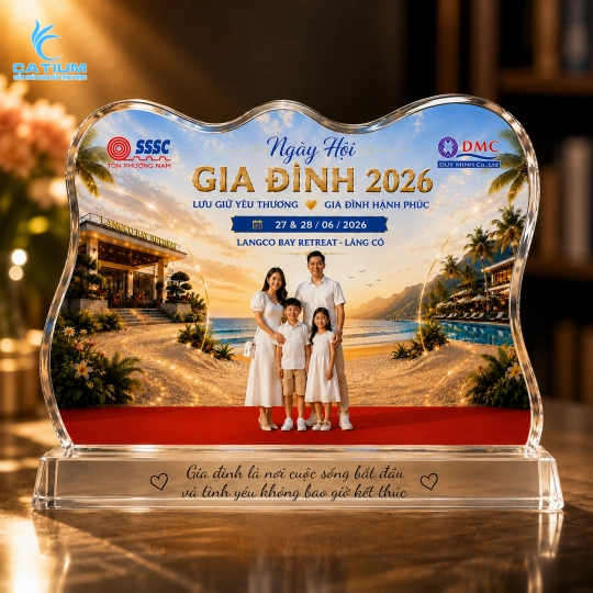 Kỷ Niệm Chương Pha Lê In Ảnh