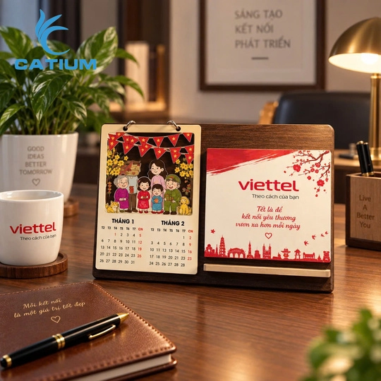 Lịch Gỗ Mừng Năm Mới