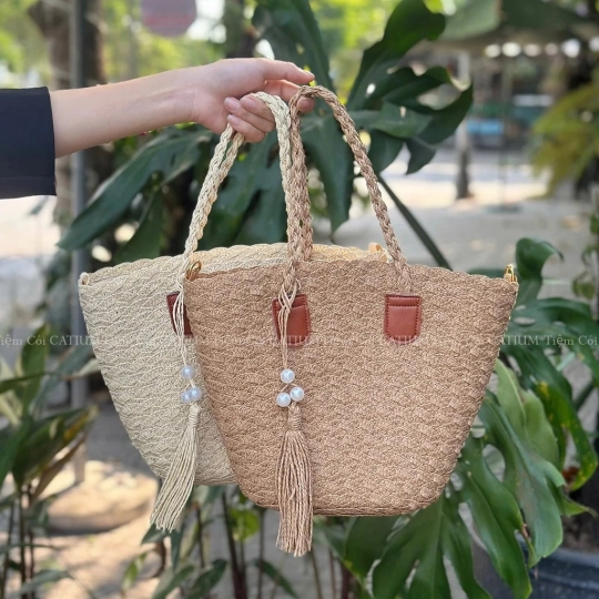 Túi Xô Ngọc Quai Bện Nhỏ