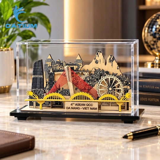 Mô hình gỗ 3D biểu tượng đà nẵng