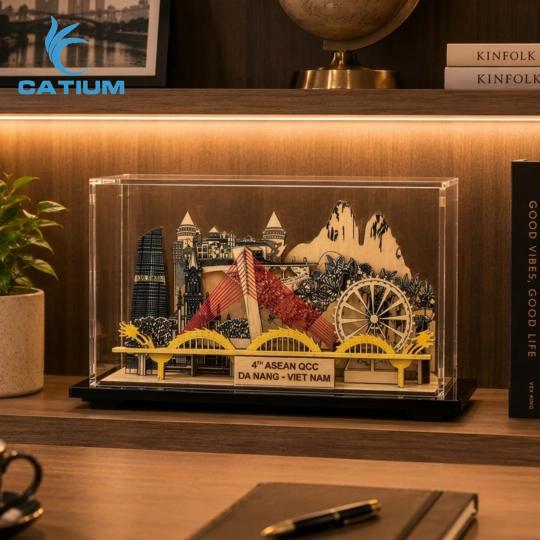 Mô hình gỗ 3D biểu tượng đà nẵng
