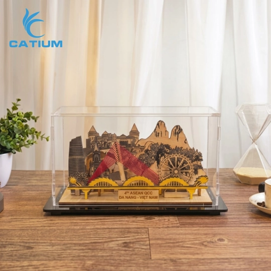 Mô hình gỗ 3D biểu tượng đà nẵng