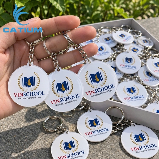 Móc Chìa Khóa In Logo Theo Yêu Cầu