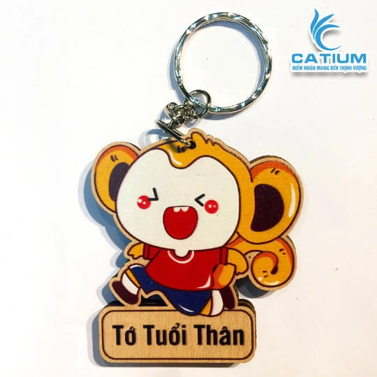 Móc Khóa 12 Con Giáp Bằng Gỗ