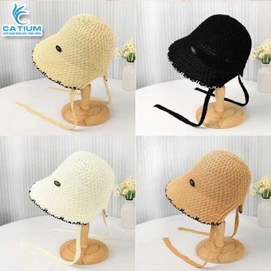 Mũ Dệt Kim Cột Dây