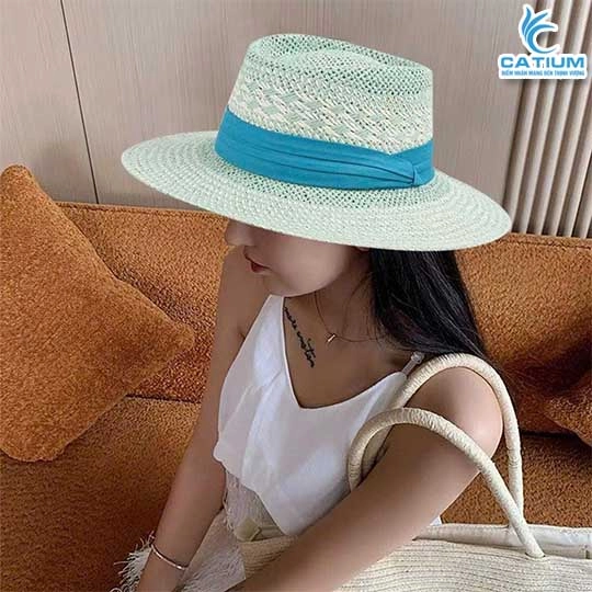 Mũ Cói Panama Nhiều Màu