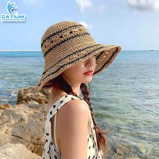 Nón Cói Sọc Xanh